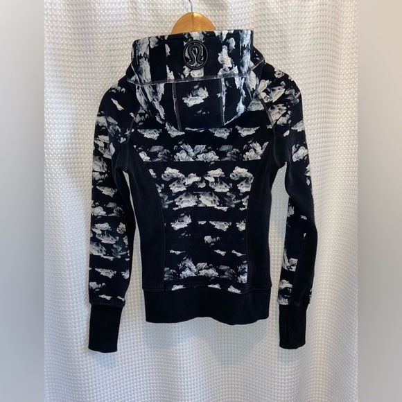 Women’s Lululemon Athletica Scuba Hoodie II Dream Rose black & white sz‎ 4 - Picture 12 of 14